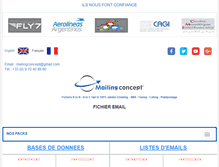 Tablet Screenshot of mailingconcept.com